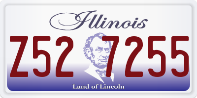 IL license plate Z527255