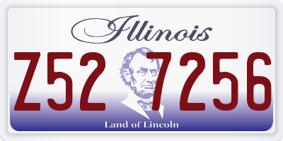 IL license plate Z527256