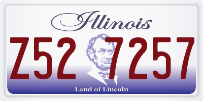 IL license plate Z527257