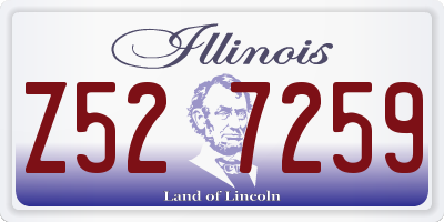 IL license plate Z527259