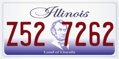 IL license plate Z527262