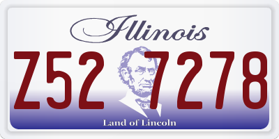 IL license plate Z527278