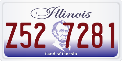 IL license plate Z527281