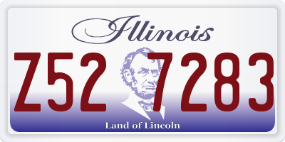 IL license plate Z527283