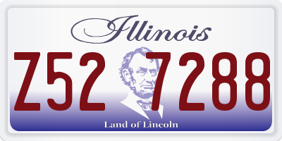 IL license plate Z527288