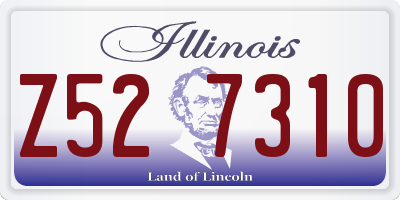 IL license plate Z527310
