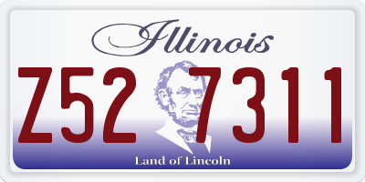 IL license plate Z527311