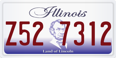IL license plate Z527312