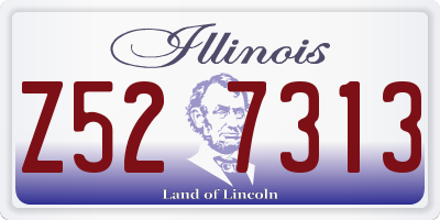 IL license plate Z527313