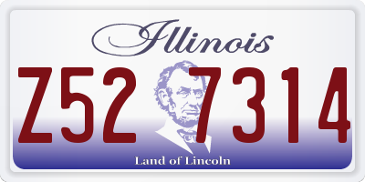IL license plate Z527314