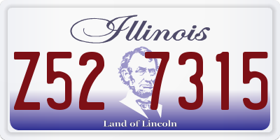 IL license plate Z527315