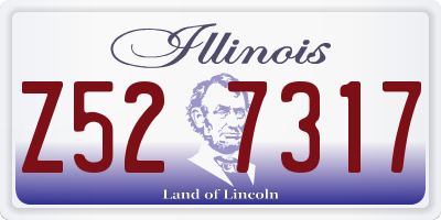 IL license plate Z527317