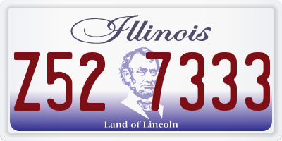 IL license plate Z527333