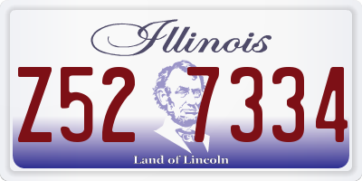 IL license plate Z527334