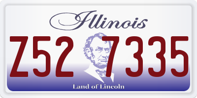 IL license plate Z527335