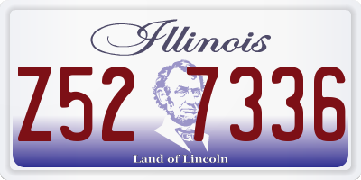 IL license plate Z527336