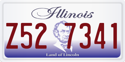 IL license plate Z527341
