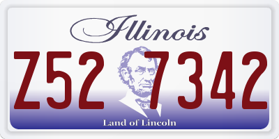 IL license plate Z527342