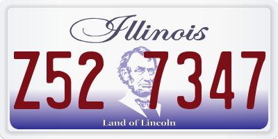 IL license plate Z527347