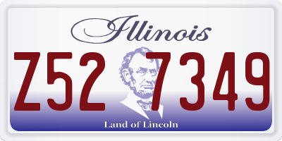 IL license plate Z527349