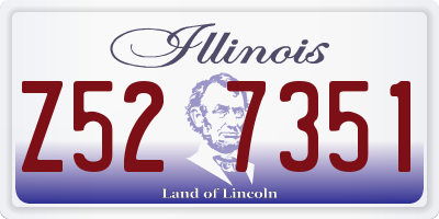 IL license plate Z527351