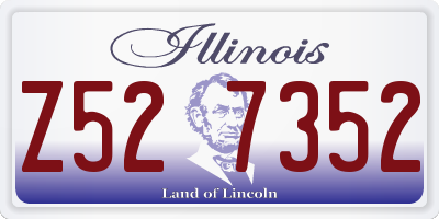 IL license plate Z527352