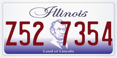 IL license plate Z527354