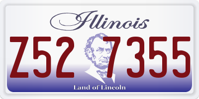 IL license plate Z527355