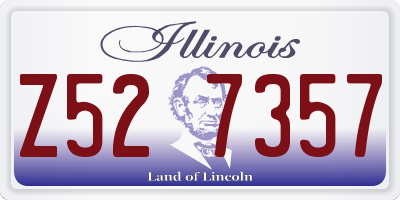 IL license plate Z527357