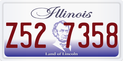 IL license plate Z527358