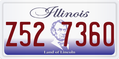 IL license plate Z527360