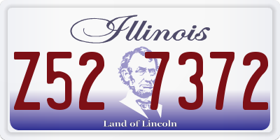 IL license plate Z527372