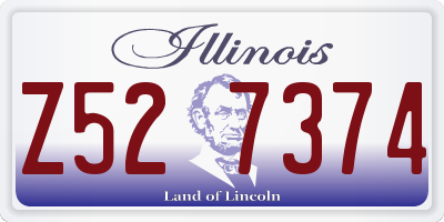 IL license plate Z527374