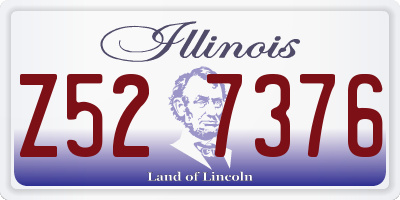 IL license plate Z527376