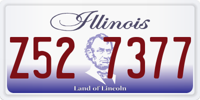 IL license plate Z527377