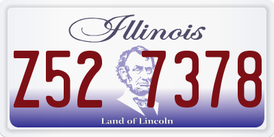 IL license plate Z527378