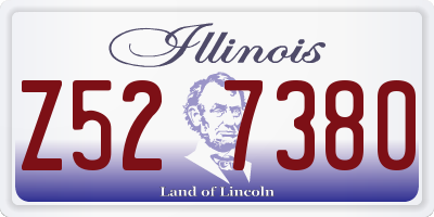 IL license plate Z527380