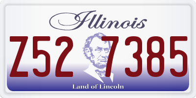 IL license plate Z527385
