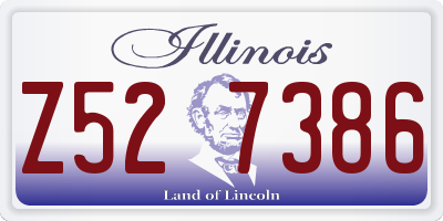 IL license plate Z527386