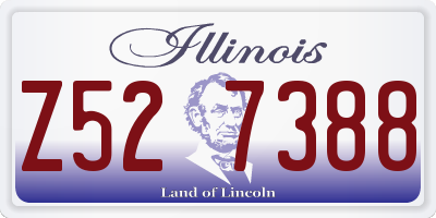 IL license plate Z527388