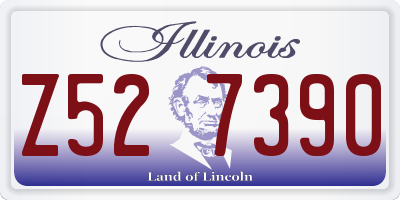 IL license plate Z527390