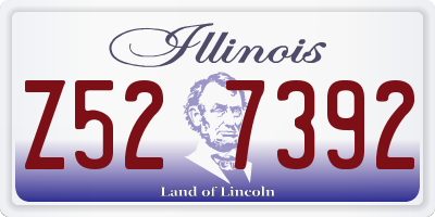 IL license plate Z527392