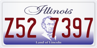 IL license plate Z527397