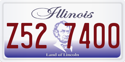 IL license plate Z527400