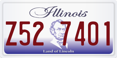 IL license plate Z527401
