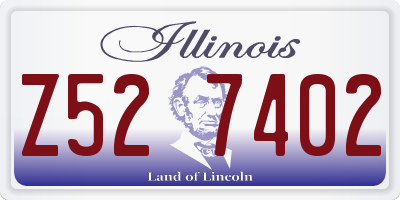 IL license plate Z527402