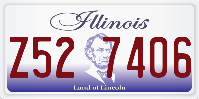 IL license plate Z527406