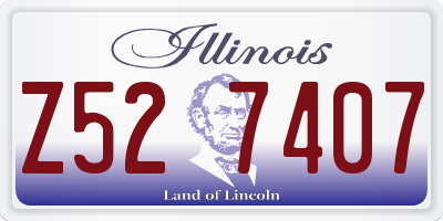 IL license plate Z527407
