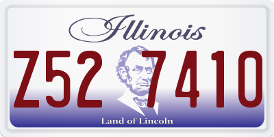 IL license plate Z527410