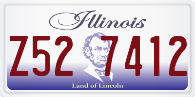IL license plate Z527412